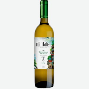 Вино Старый Тбилиси Цинандали белое сухое 0,75 л