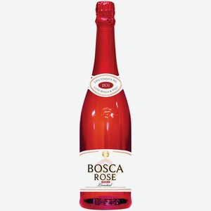 Напиток плодовый газированный Bosсa Rose Limited розовый полусладкий 0,75 л