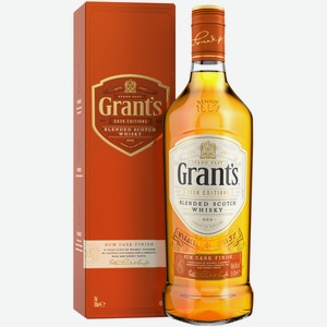 Виски Grant s Rum Cask Finish в подарочной упаковке