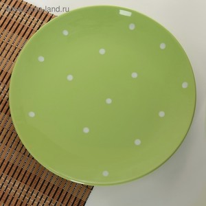 Сервиз столовый  Зеленый горох  (6 тарелок 19 см, 6 тарелок 27 см, 6 суповых тарелок 18,7 см)