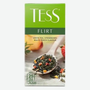 Чай в пакетиках ТЕСС Флирт 25п зеленый с добавками