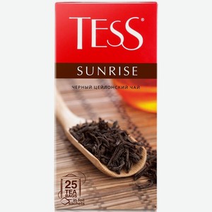 Чай в пакетиках ТЕСС Санрайз 25п черный