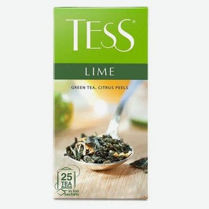 Чай в пакетиках ТЕСС Лайм 25п зеленый с добавками