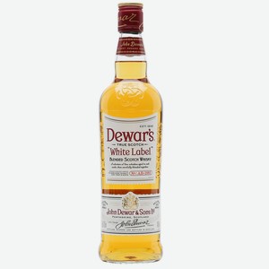 Виски Дюарс Белая Этикетка шотландский купажированный 40% 0,7л
