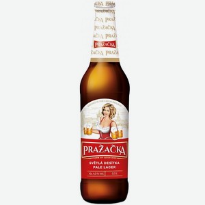 Пиво Prazacka Svetle (Пражечка) светлое пастеризованное 4,0% 0,5л стекло