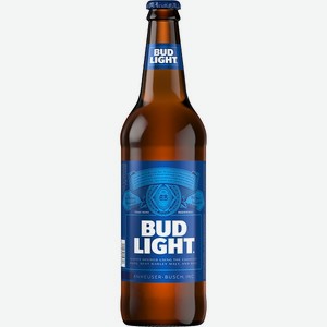 Пиво Бад Лайт светлое пастеризованное 4,1% 0,44л стекло
