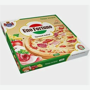 Пицца Uno Fortuno к/к с ветчиной и грибами 350г