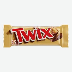 Батончик Twix шоколадный с печеньем-карамелью 55 г
