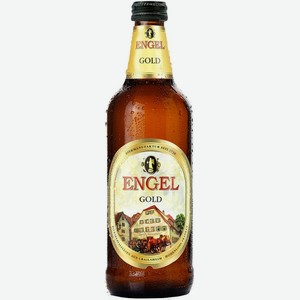 Пиво Энгель,  Голд , 500 мл, Светлое, Фильтрованное