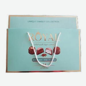 Подарочный набор конфет в сумочке Роял Алкогольные начинкиг Бон Бонс 370г