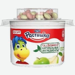 Йогурт Растишка Яблоко/Груша/печенье 3% 118г
