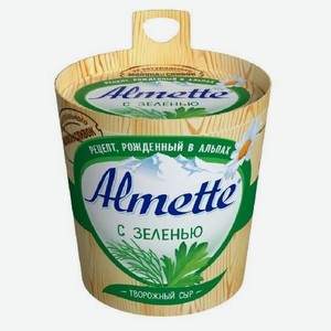 Сыр творожный Almette Хохланд зелень 60% 150г