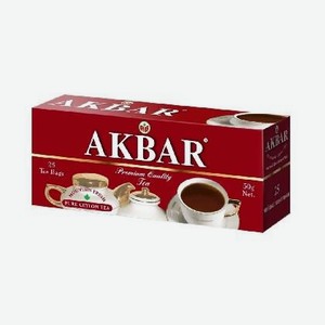 Чай Акбар черн.красно-белая серия 25*2г
