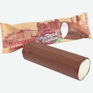 Мороженое  Московская Лакомка  пломбир ванильный во взбитой шоколадной глазури 80г