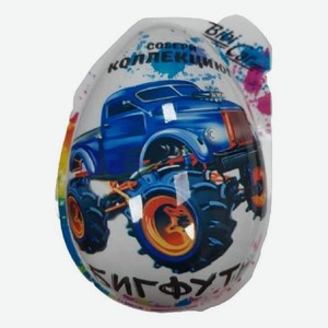 Яйцо пластиковое Бигфуты с игрушкой и мармеладом 15г