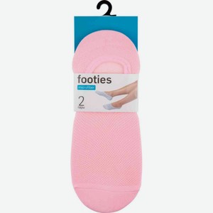 Следки женские Footies цвет: персиково-розовый, р.36-40, 2 пары