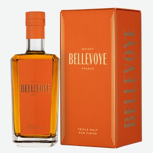 Виски Bellevoye Finition Rum в подарочной упаковке 0.7 л.
