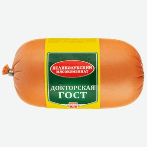 Колбаса вар Докторская ГОСТ 400г Великолукский