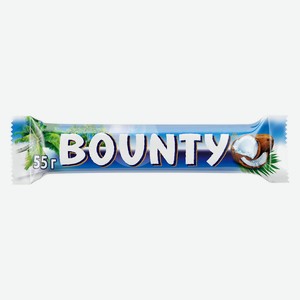 Батончик шоколадный Bounty с нежной мякотью кокоса 55г
