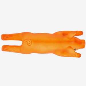 Игрушка для собак латексная DUVO+  Хрюшка , оранжевая, 13см (Бельгия)