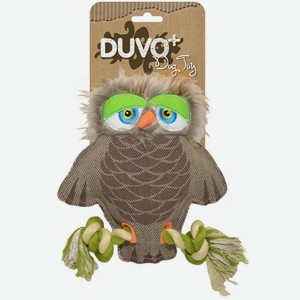 Игрушка для собак DUVO+ брезентовая  Мудрая Сова , 20х18см (Бельгия)
