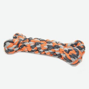 Игрушка для собак веревочная DUVO+  Кость , серо-оранжевая, 23см (Бельгия)