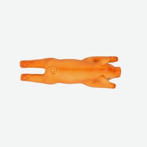 Игрушка для собак латексная DUVO+  Хрюшка , оранжевая, 24см (Бельгия)