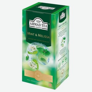 Чай Ahmad Tea зеленый Мята-Мелиса 25пак.
