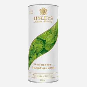Чай зеленый Hyleys Nature s harmony с мятой листовой 100 г