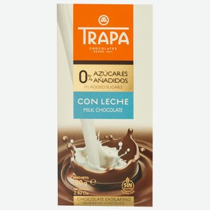 Шоколад Молочный Без Сахара Trapa 80г (окей)