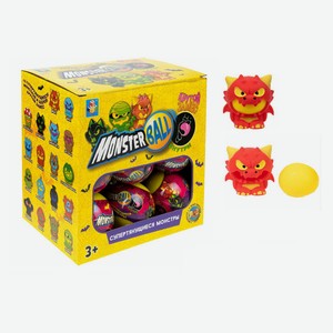 Игрушка-антистресс 1TOY Monster Ball тянущиеся фигурки внутри шара, 5 см