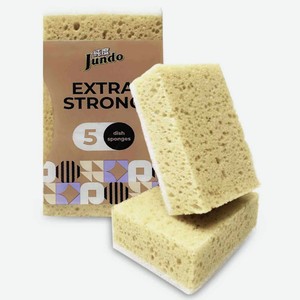 Губка для посуды Jundo BC Extra strong 18×9,5 см, 5 шт.
