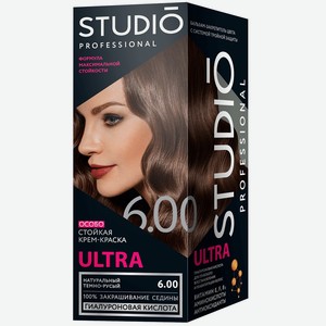 Studio Ultra Краска для Волос 6.00 Натуральный Темно - Русый, 15 мл