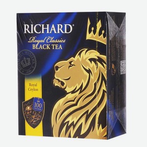 Чай черный RICHARD Royal Ceylon, 100 пакетиков*2 г