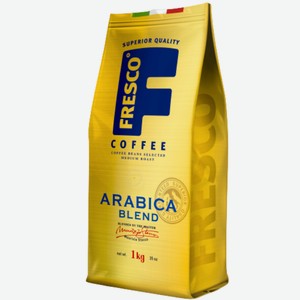 Кофе Fresco Arabica Blend натуральный жареный в зернах, 1000г