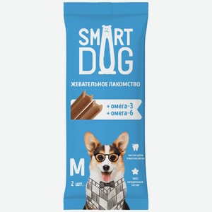 Smart Dog лакомства жевательное лакомство с омега-3 и -6 для собак и щенков (36 г)