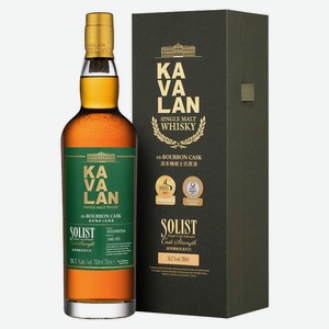 Виски Kavalan Solist ex-Bourbon Cask Single Cask Strength 0.7 л.