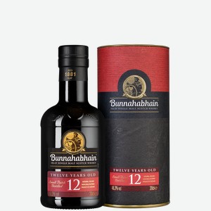 Виски Bunnahabhain Aged 12 Years, 0.2 л.
