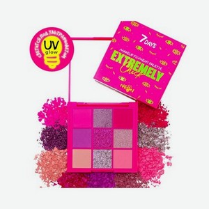 Тени для век 7 days Extremely Chick UVglow Neon 501 Pink Punk 9г