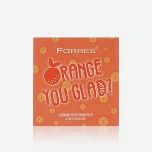 Палетка теней для век Farres Orange You Glad 9 цветов 9г
