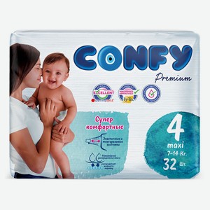 Подгузники Confy Premium Maxi, размер 4, 32 шт