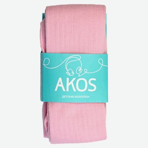 Колготки детские AKOS розовые, размер 152-158