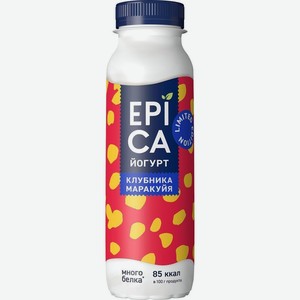 Йогурт питьевой Эпика клубника/маракуйя 2,5% 260г