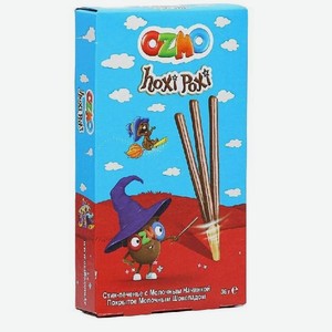 Палочки бисквитные Ozmo Hoxi-Poxi с молочным кремом и шоколадом 36г