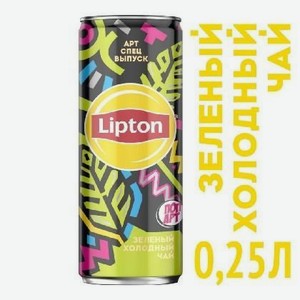 Напиток Холодный чай Липтон черный со вкусом лимона безалкогольный без газа 0,25л
