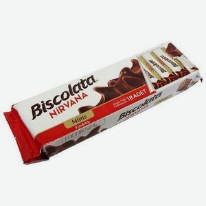 Вафли  Biscolata Minis  в мол.шоколаде с ореховым кремом 117г