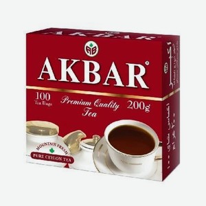 Чай Акбар черн.красно-белая серия 100*2г