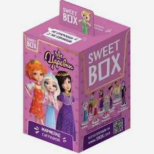 Мармелад с игрушкой в коробочке SWEET BOX Царевны 10г