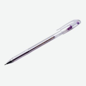Ручка гелевая Crown Hi-Jell цвет пасты: фиолетовый, 0,7 мм
