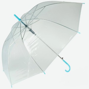 Зонт прозр., цветной, длина 71 см, диам.90 см арт.128228